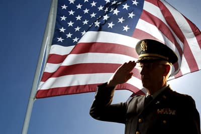 Solider Saluting