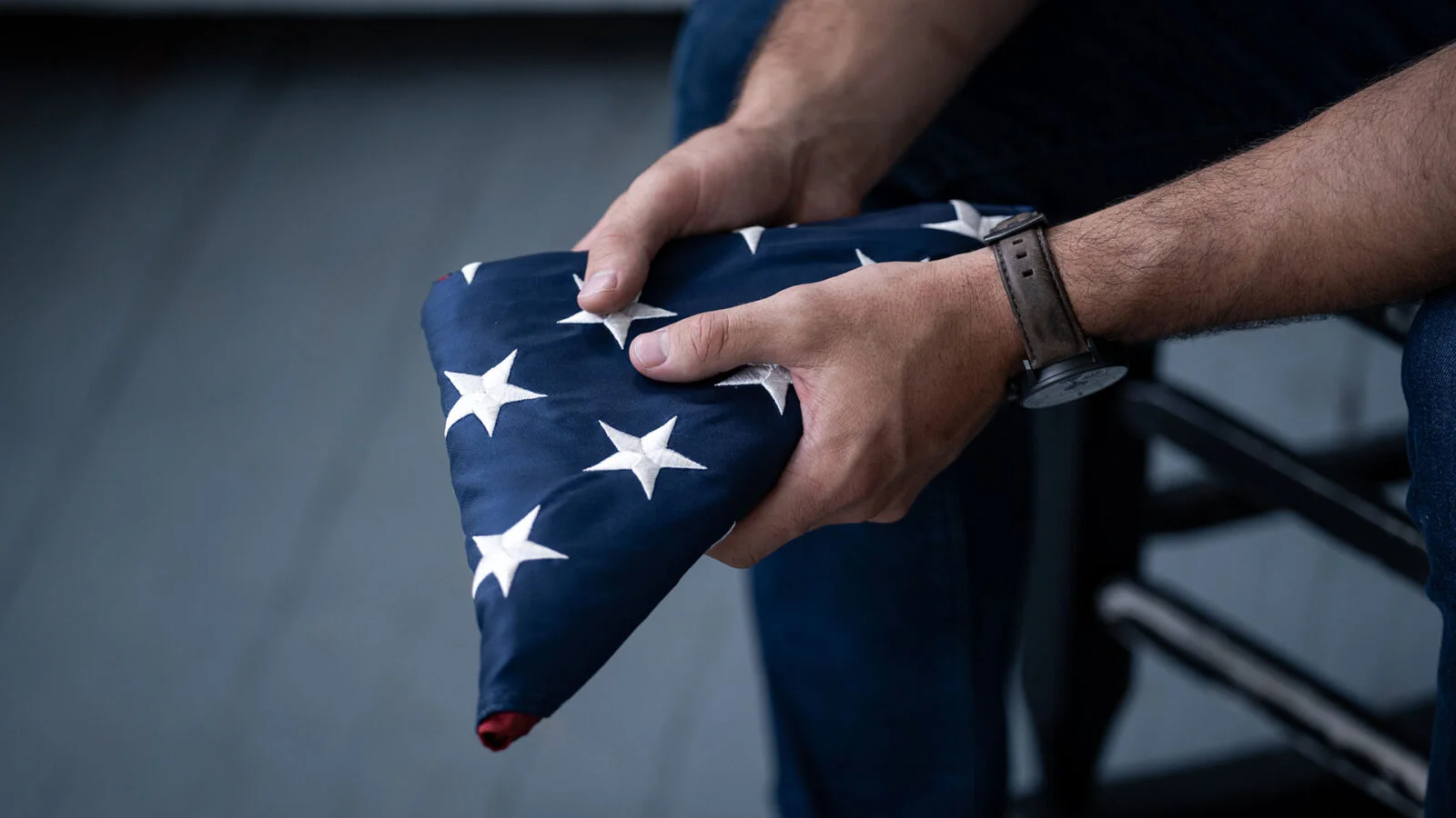 Vet with Flag