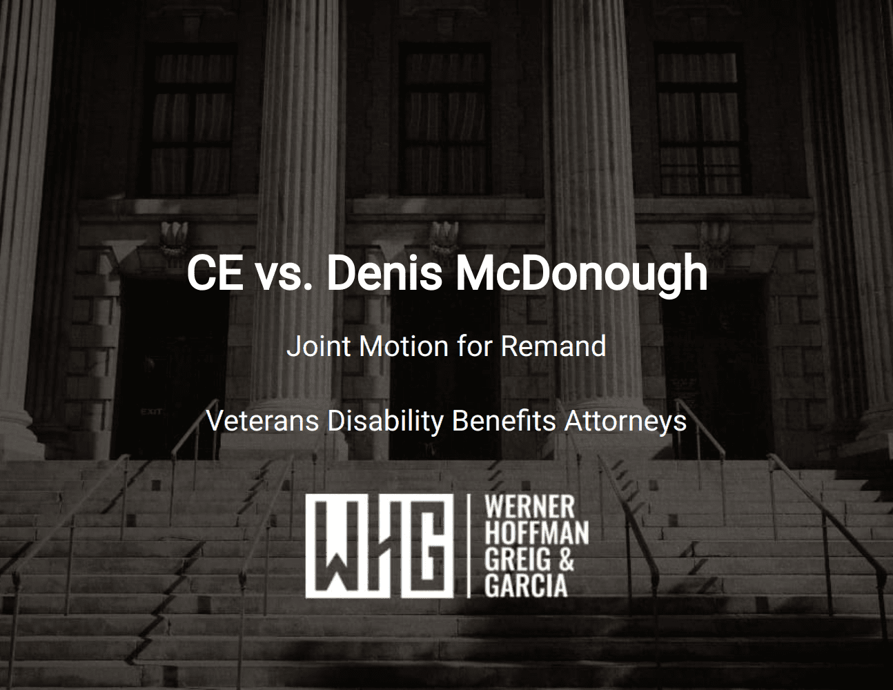 CE vs. Denis McDonough