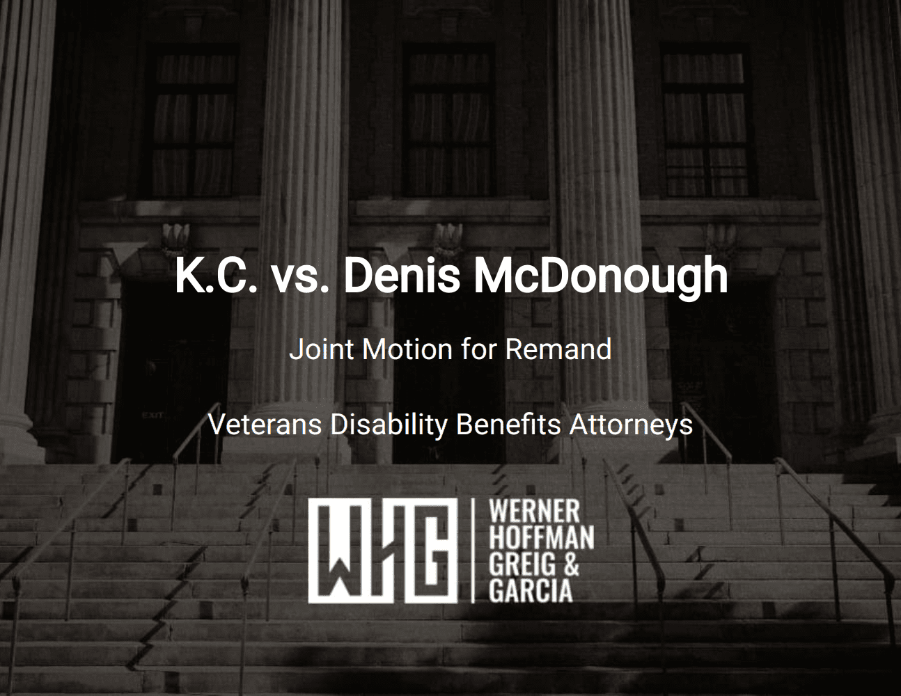 K.C. vs. Denis McDonough