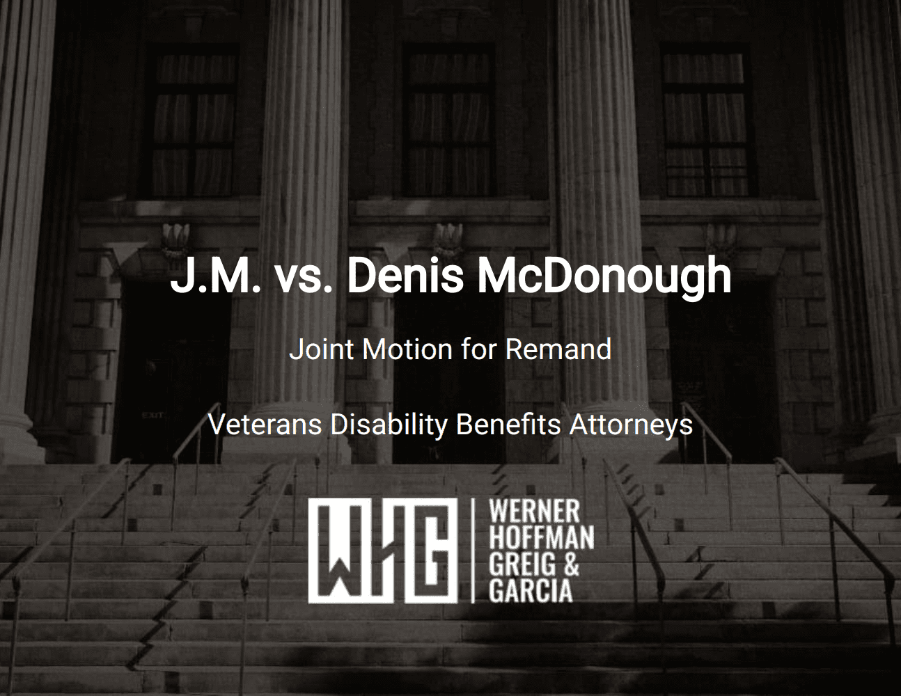J.M. vs. Denis McDonough