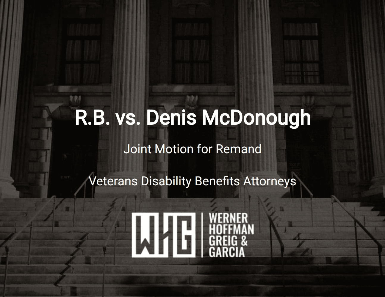 R.B. vs. Denis McDonough