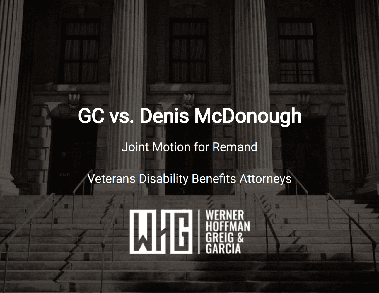 GC vs. Denis McDonough