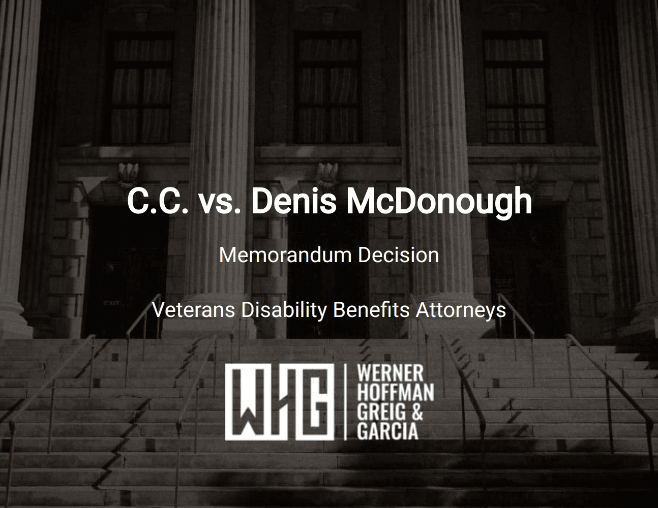 C.C. vs. Denis McDonough