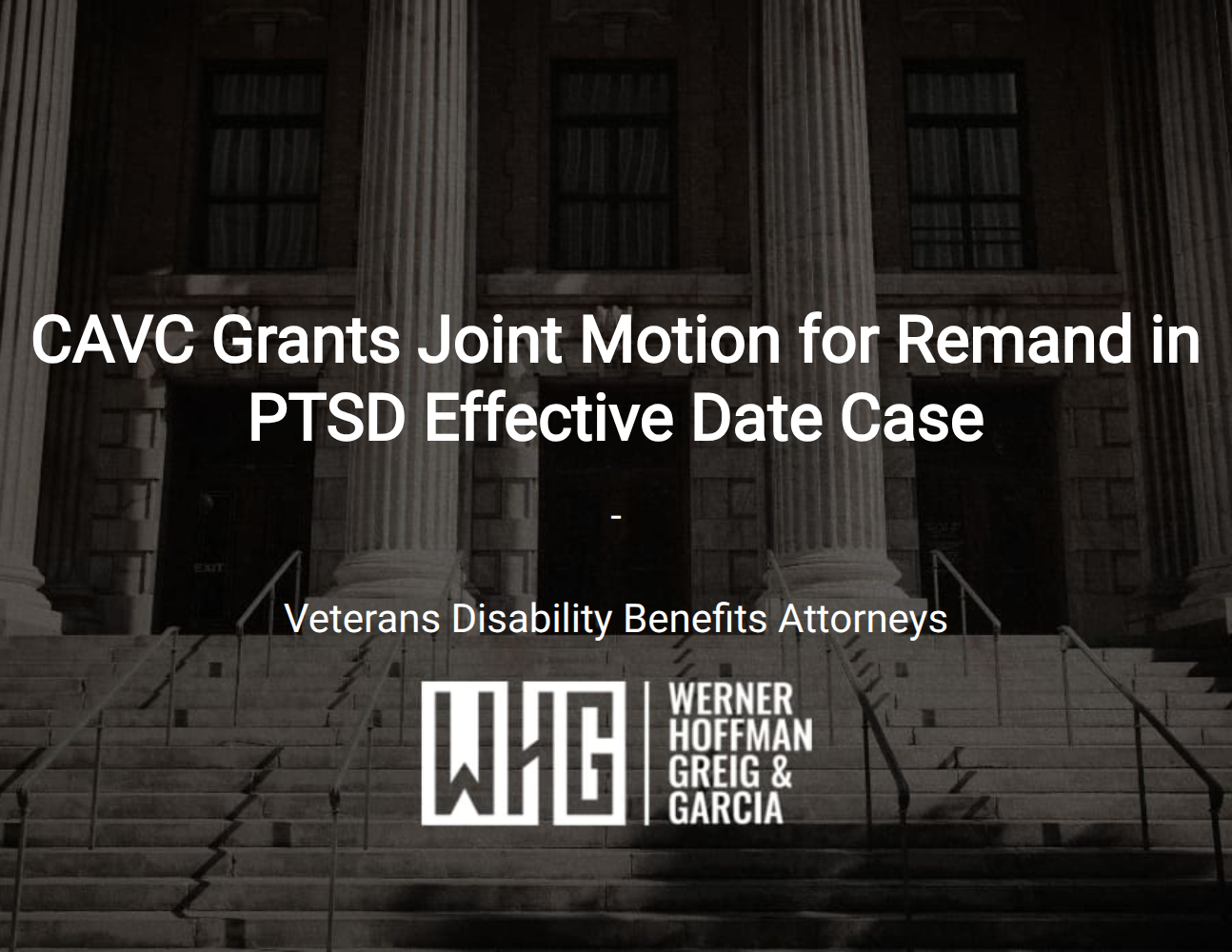 CAVC Grants Joint Motion for Remand in PTSD Effective Date Case